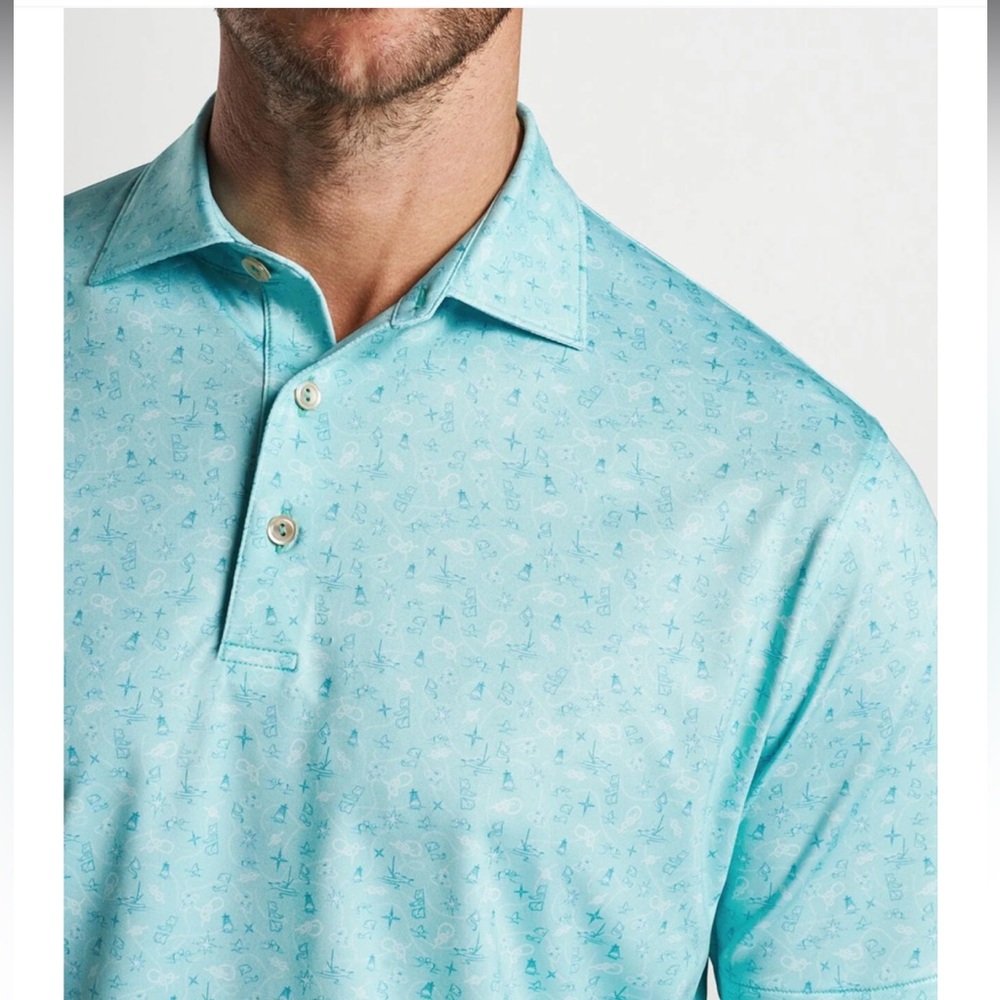 Peter Millar Show Me The Way Performance Jersey Polo Men’s Large